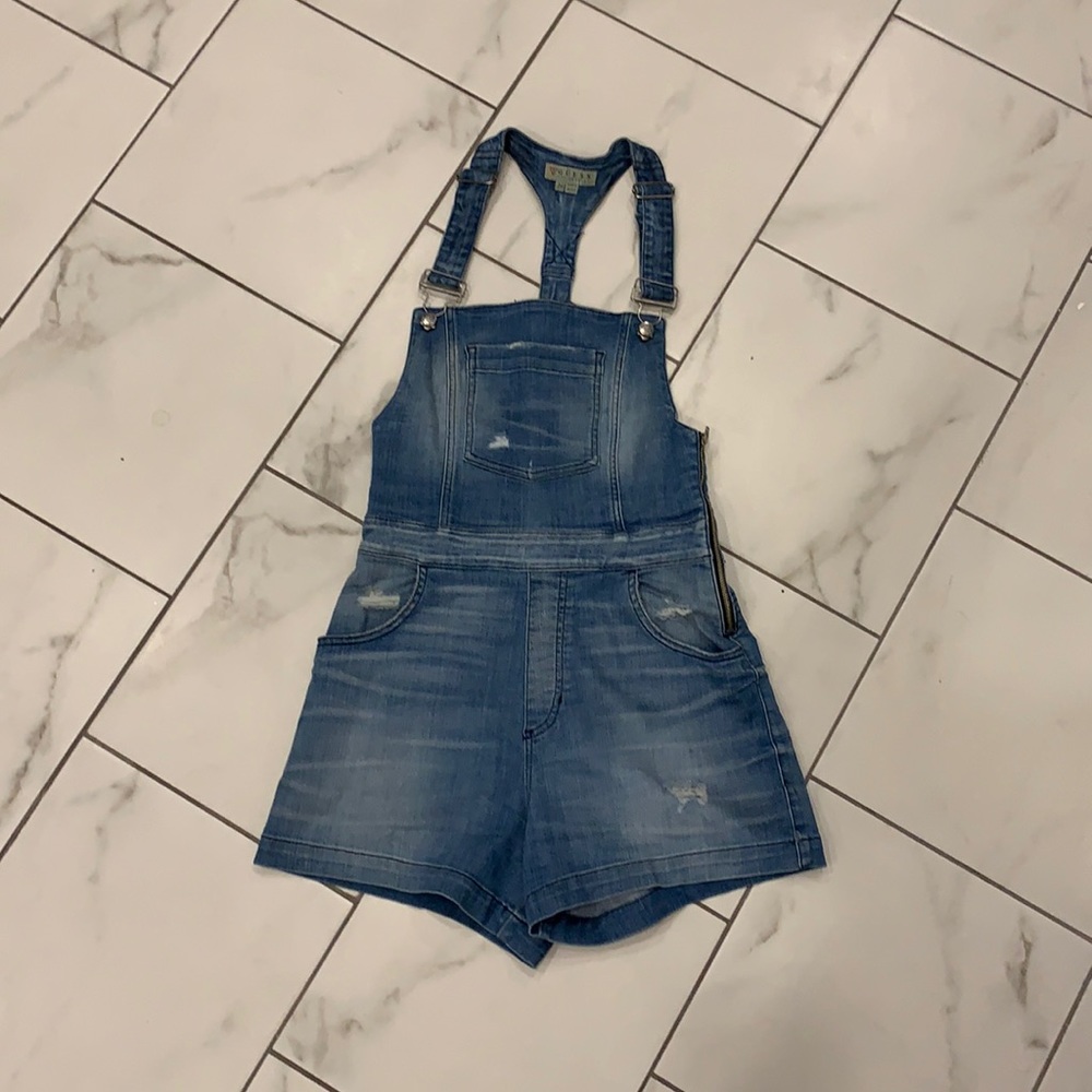 Vintage Guess Denim Overall Romper